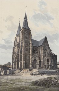 Avioth, Church, Southwest View by French Photographer
