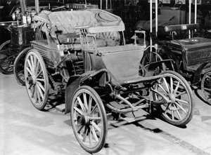 Benz car, 1898 by French Photographer