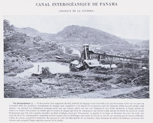 Interoceanic Canal of Panama, Works of the Culebra by French Photographer