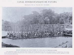 Interoceanic Canal of Panama, Works of the Chagres Valley by French Photographer