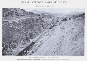 Canal Interoceanique De Panama, Travaux Des Ecluses by French Photographer