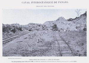 Interoceanic Canal of Panama, Works of the Locks by French Photographer