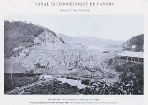Interoceanic Canal of Panama, Works of the Locks by French Photographer