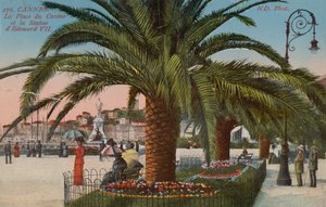 Cannes - Place du Casino and Statue of King Edward VII of England