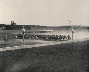 Cavalry Manoeuvre on the Longchamps by French Photographer