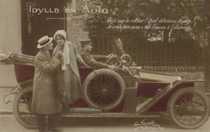 Couple with a motor car