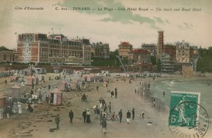 Dinard - the beach and Royal Hotel