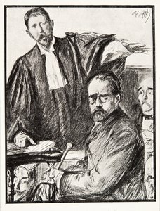 Dreyfus at His Trial, from Histoire de la Troisieme Republique, Vol. I, l