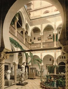 Entrance Hall, Museum of Antiquities, Algiers by French Photographer