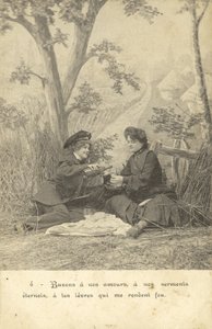 Female lovers in the country by French Photographer