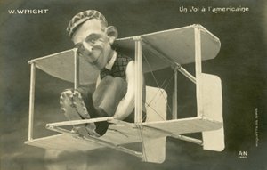 Figurine of Wilbur Wright in a Plane