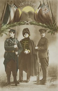 First World War, alliance France - Belgium - England by French Photographer