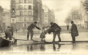 Flooding of Paris, France, January 1910 by French Photographer