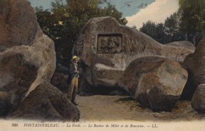 Fontainebleau, La Forêt, Le Rocher de Milet et de Rousseau by French Photographer