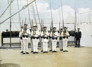 French Navy, Late 19th Century: Rifle Exercise - Bibl. des Arts Deco.