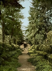 Garden path in the garden of Claude Monet, Giverny by French Photographer