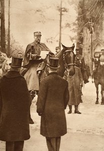 General Hirschauer, taking possession of Kehl bridge-head, January 30th 1919 by French Photographer