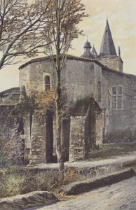 Hagetmau, Church, Apse Side by French Photographer