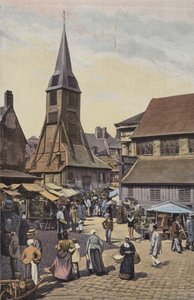 Honfleur, Market Square and Church of Saint Catherine