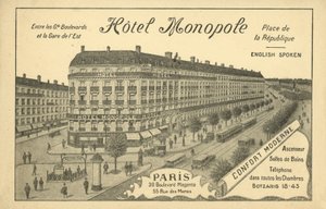 Hotel Monopole, Paris by French Photographer