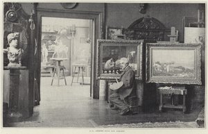 Jean-Leon Gerome in His Workshop by French Photographer