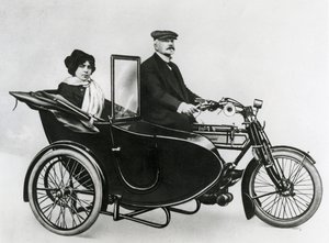 Jouve & Co. side car, 1914 by French Photographer