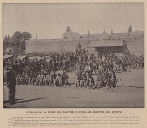 La Commune de Paris, Interior of the Prison of Chantiers at Versailles, Children