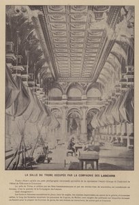 The Commune of Paris, The Throne Room Occupied by the Company of Lascars by French Photographer
