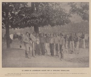 The Commune of Paris, The Luxembourg Garden Occupied by the Versailles Cavalry
