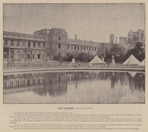 La Commune de Paris, The Tuileries, View Taken from the Garden by French Photographer