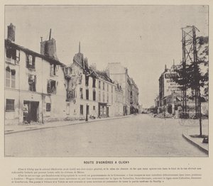 La Commune de Paris, Route from Asnieres to Clichy by French Photographer