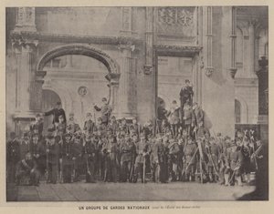 The Commune of Paris, A Group of National Guards, Courtyard of the School of Fine Arts by French Photographer