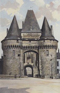 La Ferte-Bernard, City Gate, Entrance Side (Town Hall) by French Photographer