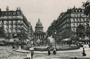 The Soufflot Street and Pantheon by French Photographer