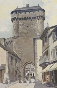 La Souterraine, City Gate, Exterior View by French Photographer