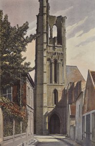 Larchant, Church Tower, West Side by French Photographer