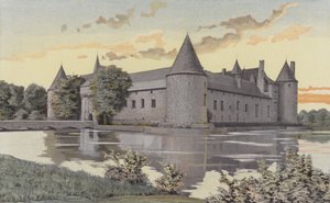 Le Plessis-Bourre, Chateau, Southwest View by French Photographer