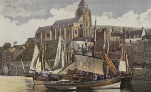 Le Treport, The Church and the Port by French Photographer