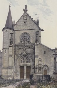 Lhuitre, Church, West Facade
