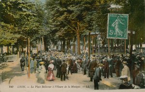 Lyon, La Place Bellecour at the Hour of Music