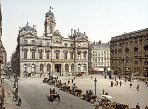 Lyon Town Hall from Place de Terreaux by French Photographer