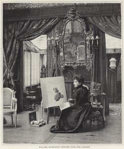 Madeleine Lemaire in Her Workshop by French Photographer