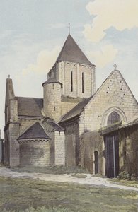 Marnes, Church, Northwest View by French Photographer