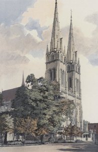 Moulins, Cathedral, Facade West by French Photographer