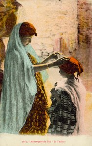 Muslim woman and child