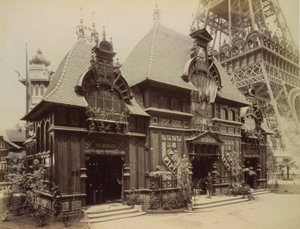 Nicaraguan Pavilion at the Paris Exposition in 1889 by French Photographer
