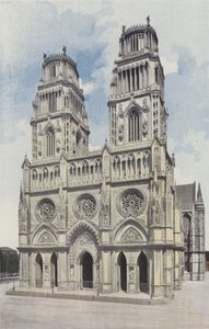 Orleans, Cathedral of the Holy Cross, Facade West by French Photographer