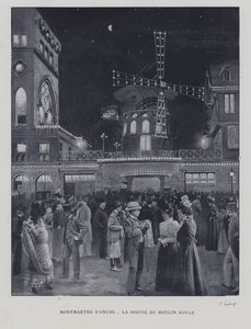 Outside the Moulin Rouge, Montmartre, Paris by French Photographer
