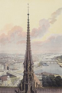Paris, Spire of Notre-Dame, View from the South Tower