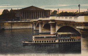 Paris, La Chambre des Députés et Le Pont de la Concorde
